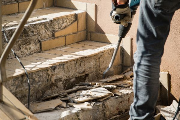 Concrete Stair Demolition in Parker